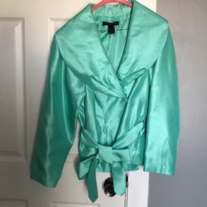 Gorgeous teal skirt suit by Ashley Stewart